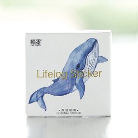 Whale Qi Notebook Self-adhesive DIY Decorative Sealing Stickers 45 Pieces