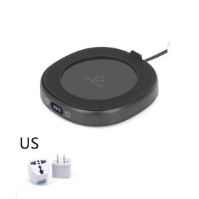 Milk Coffee Heating Base Office Home (Option: Black-US)