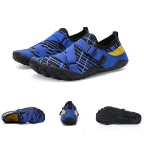 Fitness Yoga Outdoor Large Size Hiking Shoes (Option: A026 blue-39)