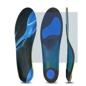 Arch Support Flat Foot Sports Shock Absorption Insole (Option: Blue Differentiation-L 42to43 275mm)