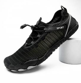 Outdoor Fishing Men's And Women's Beach Shoes (Option: Black-41)