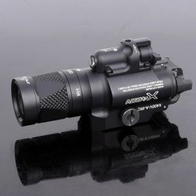 American flashlight P1 glock tactical strobe flashlight (Color: Black)
