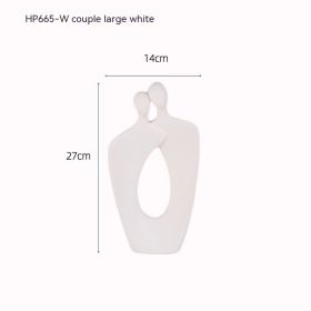 Home Creative Minimalistic Abstraction Couple Decoration (Option: HP665 W)