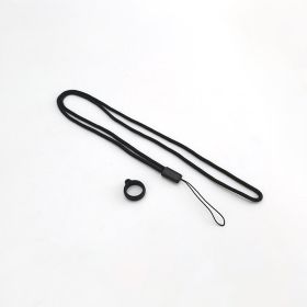 Cigarette Set Lanyard Nylon Rope Silicone Bracelet 13mm (Option: Black Lanyard Bracelet-10pcs)