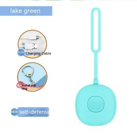 Smart Self Defense Alarm Girl (Option: Green-USB)