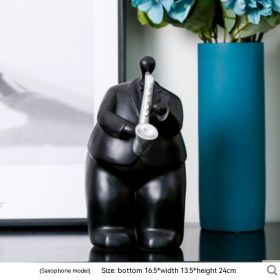 Creative Cute Band Cartoon Character Ornament (Option: Saxophone)