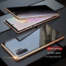 Double-sided HD Glass Magnetic King Magnetic Phone Case (Option: Golden HD Version-Samsung S23Ultra)
