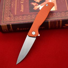 Outdoor Folding Knife For Camping And Hunting (Color: Orange)