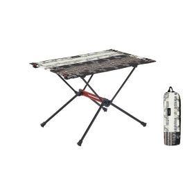 Outdoor Camping Portable Wild Tea Aluminum Alloy Small Table (Option: Rebuilds rustic)