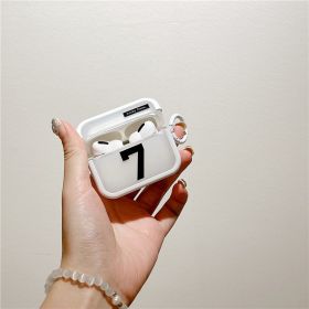 Simple Digital Protective Cover Wireless Bluetooth Earphone Cover (Option: Transparent 7-AirPods Pro2 2022)