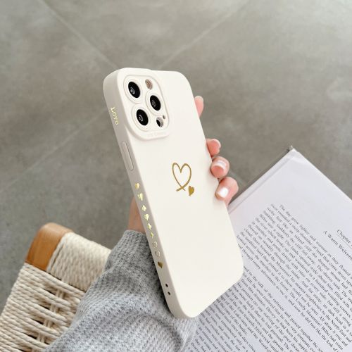 Angel Eye Love Phone Case Bronzing Solid Color Drop-resistant Protective Cover