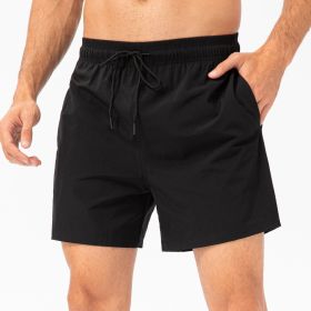 Loose Fitness Casual Running Shorts (Option: Black-XXL)