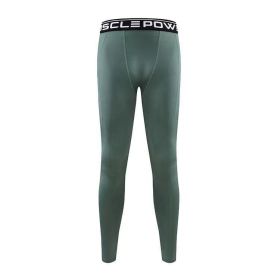 Quick-dry Pants Men's Bottoming Tights Trousers (Option: Army Green-XXL)